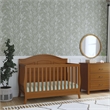 Davinci Emmett Modern Pine Wood and MDF 4-In-1 Convertible Crib in Chestnut