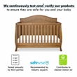 Davinci Emmett Modern Pine Wood and MDF 4-In-1 Convertible Crib in Chestnut