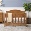 Davinci Charlie Modern Pine Wood and MDF 4-In-1 Convertible Crib in Chestnut
