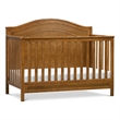 Davinci Charlie Modern Pine Wood and MDF 4-In-1 Convertible Crib in Chestnut