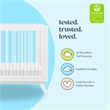 DaVinci Otto 3-in-1 Convertible Crib with Acrylic Slats in White