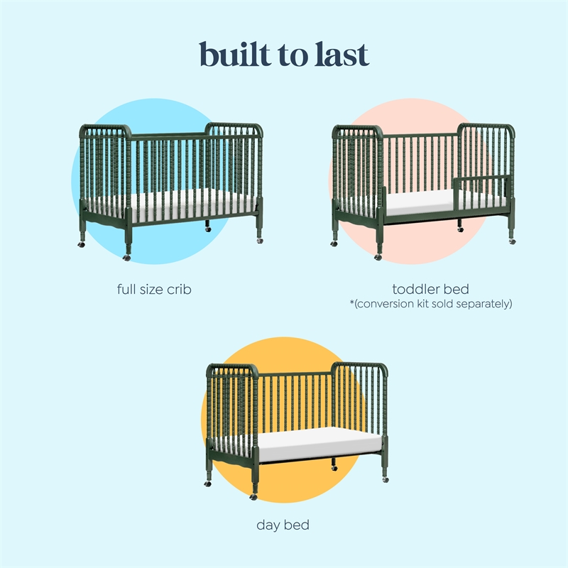 DaVinci Jenny Lind 3-in-1 Convertible Crib in Green