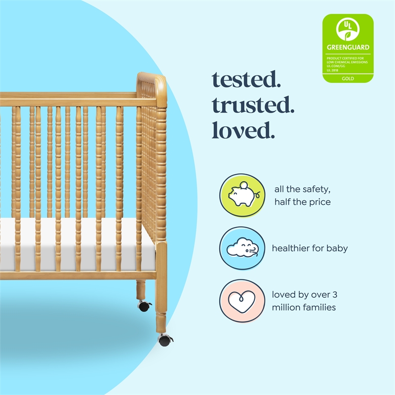 DaVinci Jenny Lind 3-in-1 Convertible Crib in Light Brown