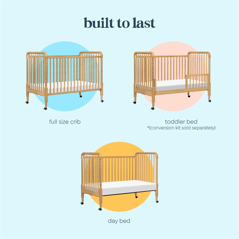 DaVinci Jenny Lind 3-in-1 Convertible Crib in Light Brown