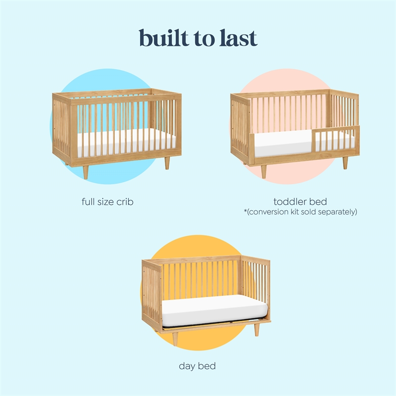 DaVinci Marley 3-in-1 Convertible Crib in Light Brown