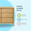 DaVinci Jenny Lind Spindle 6-Drawer Dresser in Light Brown
