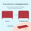 DaVinci Sammy Scallop 6-Drawer Dresser in Red