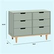 DaVinci Marley 6-Drawer Double Dresser in Green