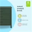 DaVinci Charlie 3-Drawer Dresser in Forest Green