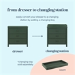DaVinci Charlie 3-Drawer Dresser in Forest Green
