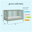 DaVinci Birdie 3-in-1 Convertible Crib in Light Sage