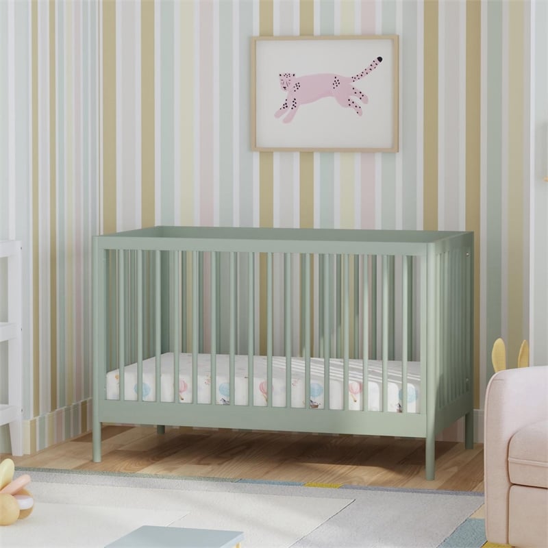 DaVinci Birdie 3-in-1 Convertible Crib in Light Sage