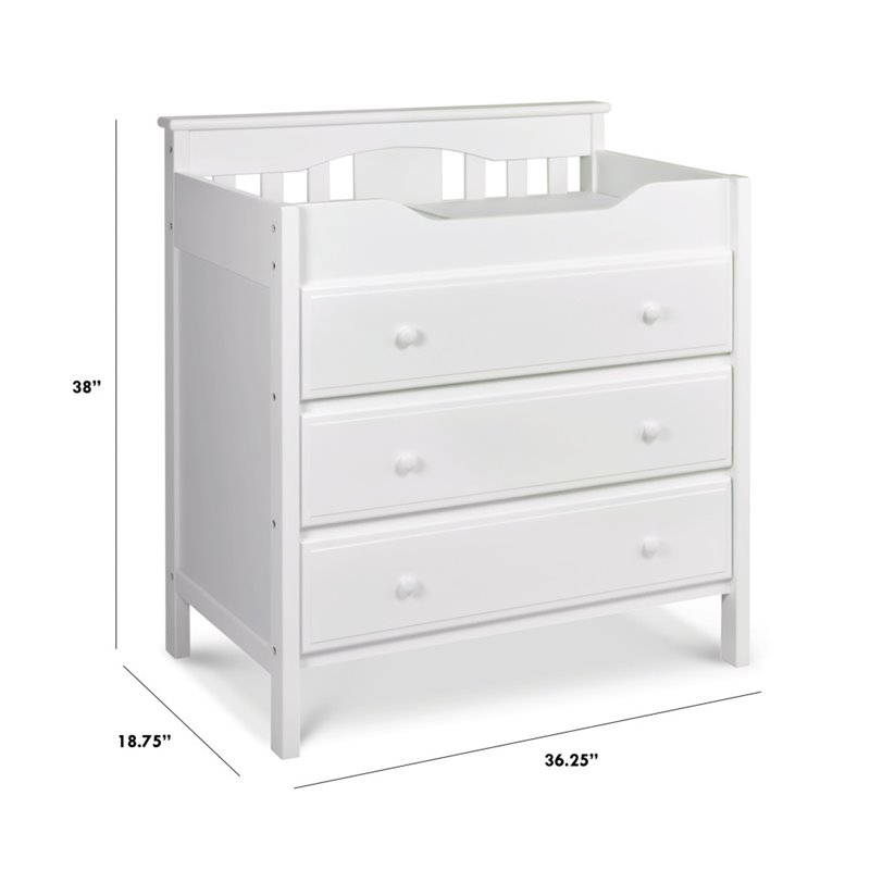 DaVinci Jayden 3 Drawer Changer Dresser in White