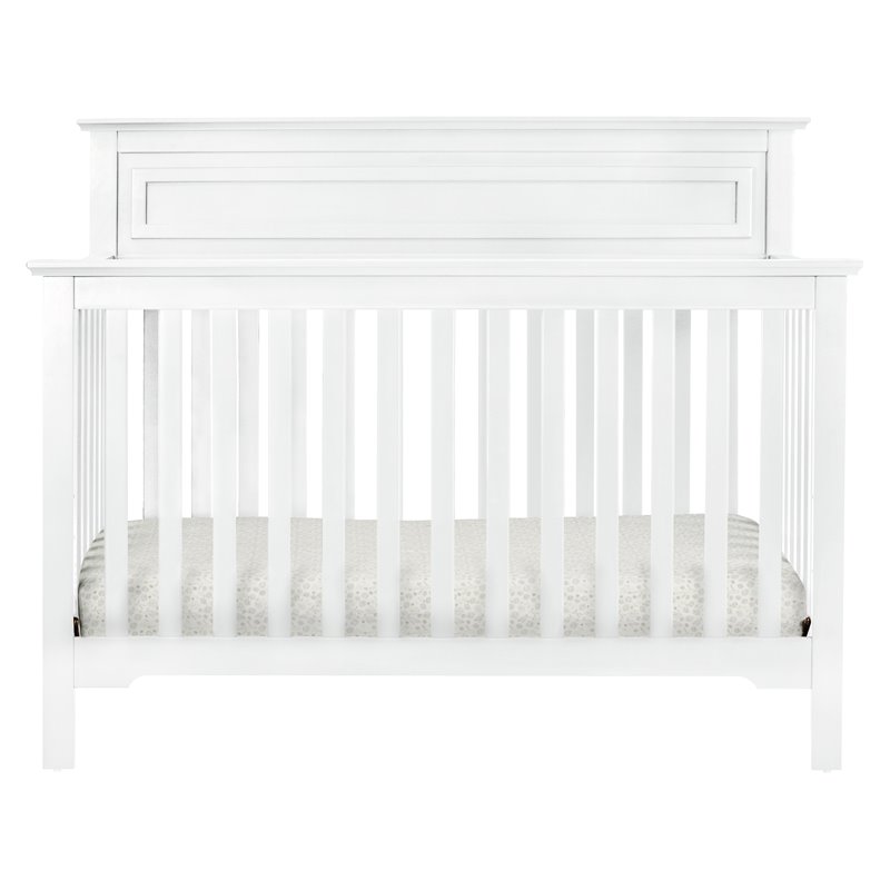 DaVinci Autumn Contemporary Pine Wood and MDF 4-in-1 Convertible Crib in White