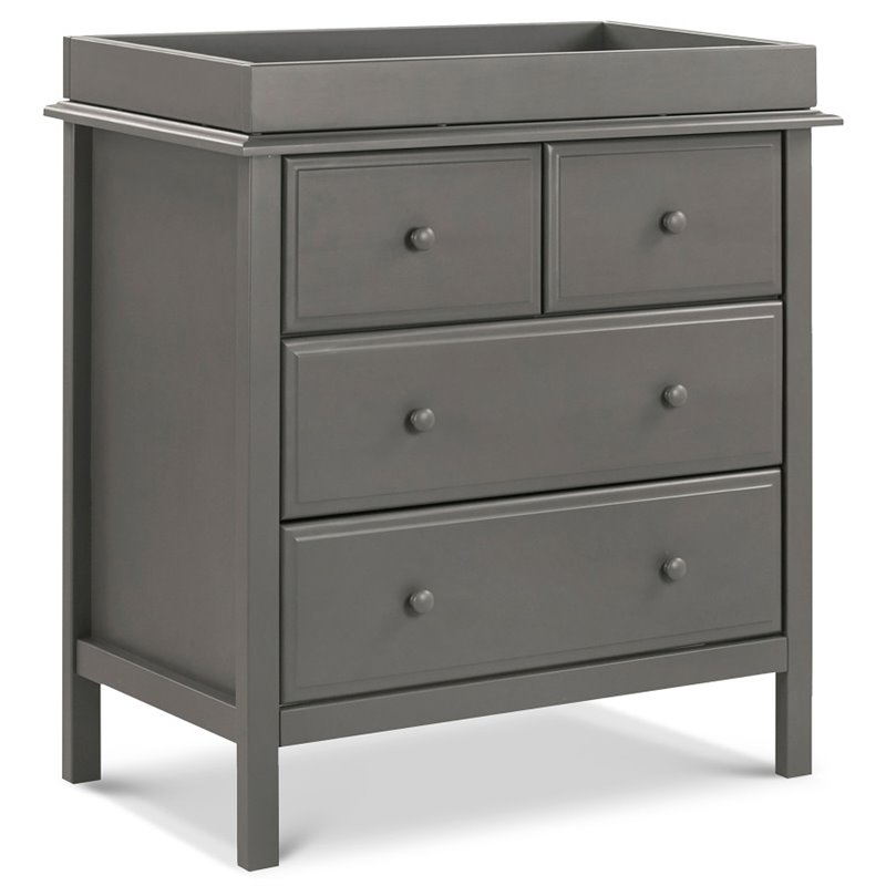 DaVinci Autumn 4-Drawers Pine Wood Baby Dresser in Slate
