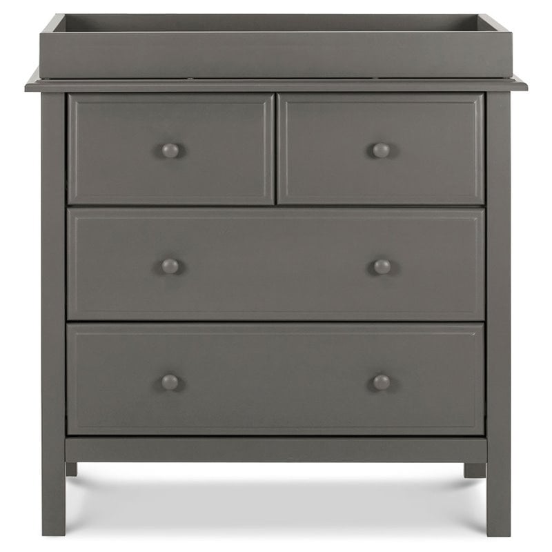 DaVinci Autumn 4-Drawers Pine Wood Baby Dresser in Slate