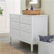 DaVinci Jayden 6-Drawer Double Wide Dresser in White