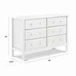 DaVinci Jayden 6-Drawer Double Wide Dresser in White