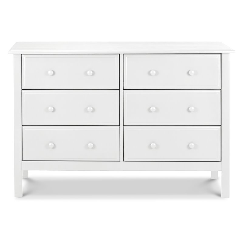 DaVinci Jayden 6-Drawer Double Wide Dresser in White