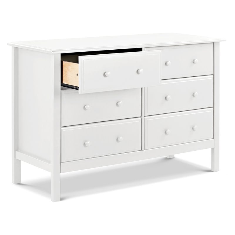 DaVinci Jayden 6-Drawer Double Wide Dresser in White