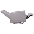DaVinci Piper Recliner and Swivel Glider in Gray with Cream Piping