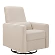 DaVinci Piper Recliner and Swivel Glider in Cream with Piping