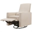 DaVinci Piper Recliner and Swivel Glider in Cream with Piping