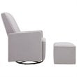 DaVinci Olive Glider and Ottoman in Gray Fabric
