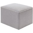 DaVinci Olive Glider and Ottoman in Gray Fabric