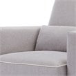 DaVinci Olive Glider and Ottoman in Gray Fabric