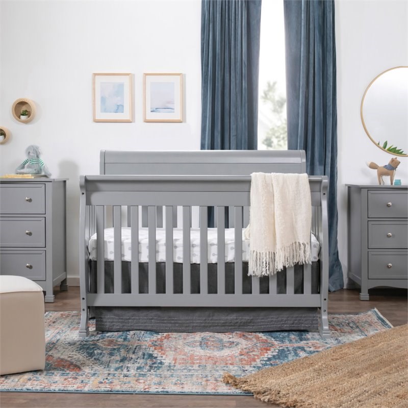 DaVinci Kalani 4-in-1 Convertible Crib in Gray