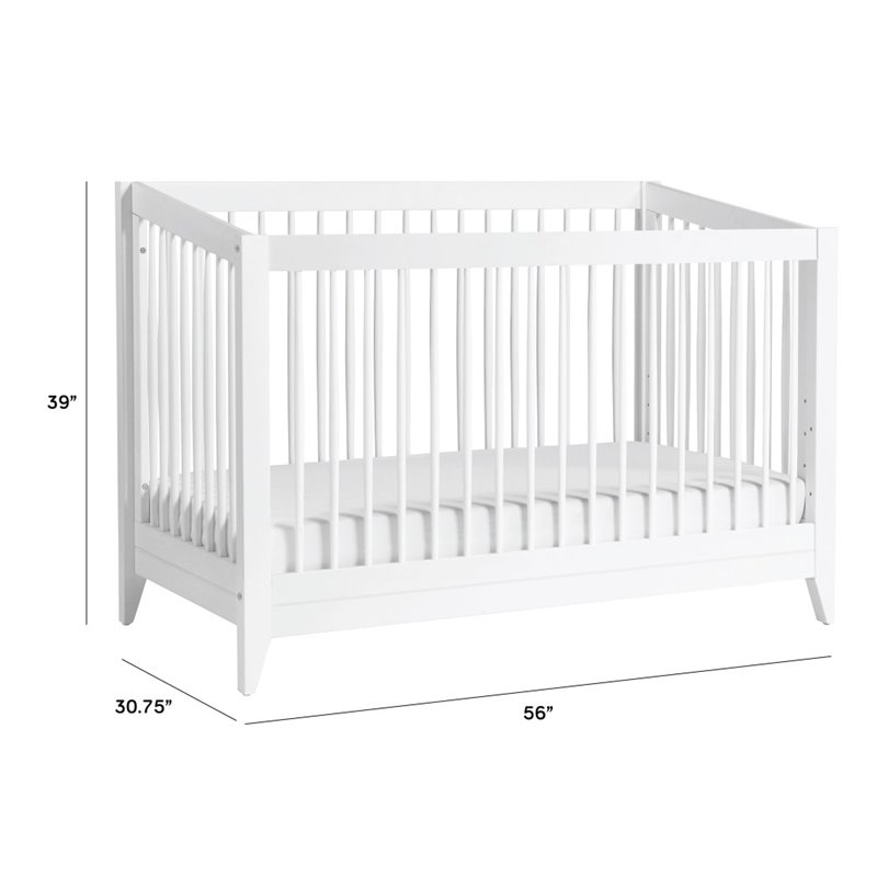 Sprout 4-in-1 Convertible Crib & Toddler Bed Conversion Kit White