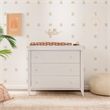 Babyletto Sprout 3 Drawer Wooden Dresser with Removable Changing Tray in White