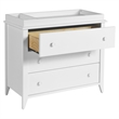 Babyletto Sprout 3 Drawer Wooden Dresser with Removable Changing Tray in White