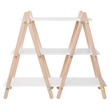 Babyletto Dottie 3 Shelf Bookcase in White and Washed Natural