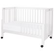 Babyletto Maki Full Portable Crib with Toddler Bed Conversion Kit in White