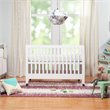 Babyletto Maki Full Portable Crib with Toddler Bed Conversion Kit in White