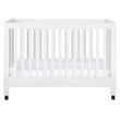 Babyletto Maki Full Portable Crib with Toddler Bed Conversion Kit in White