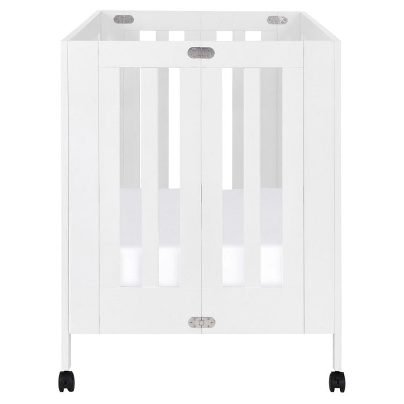 Babyletto Maki Full Portable Crib with Toddler Bed Conversion Kit in White