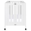 Babyletto Maki Full Portable Crib with Toddler Bed Conversion Kit in White