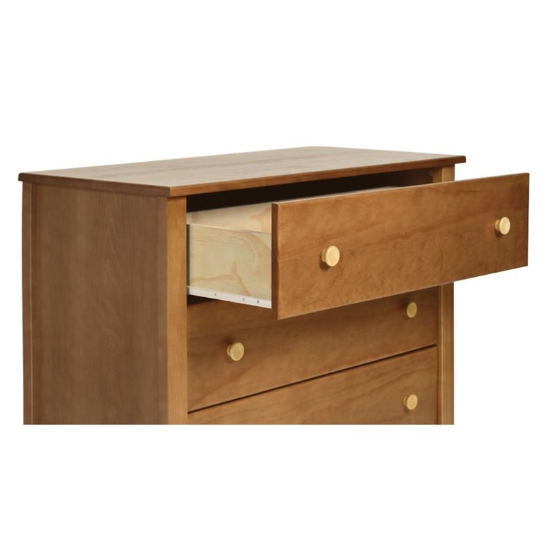 Babyletto Sprout 3 Drawer Dresser with Removable Changing Tray in Chestnut