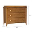 Babyletto Sprout 3 Drawer Dresser with Removable Changing Tray in Chestnut