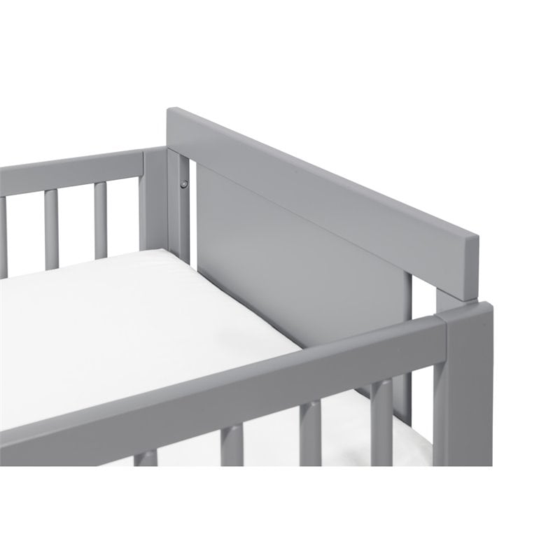 Babyletto Pine Wood Junior Bed Conversion Kit in Gray