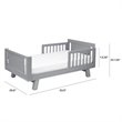 Babyletto Pine Wood Junior Bed Conversion Kit in Gray