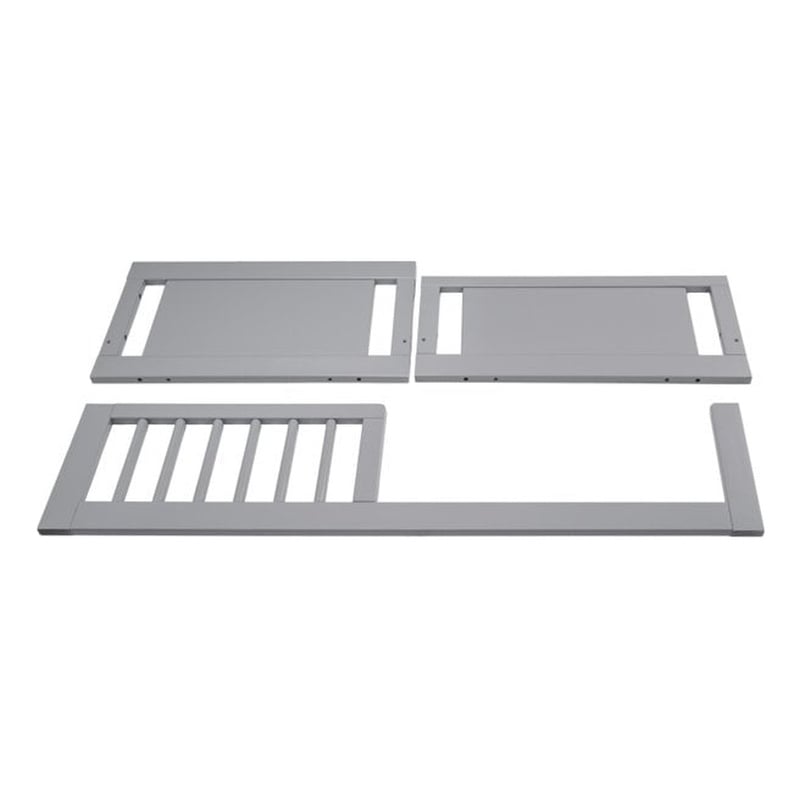 Babyletto Pine Wood Junior Bed Conversion Kit in Gray