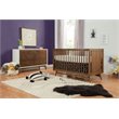 Peggy 3-in-1 Convertible Crib with Toddler Bed Conversion Kit in Natural Walnut