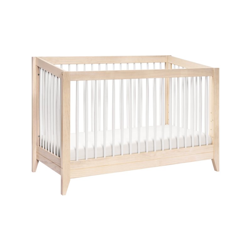 Sprout 4-in-1 Convertible Crib & Toddler Bed Conversion Kit Washed Natural/White