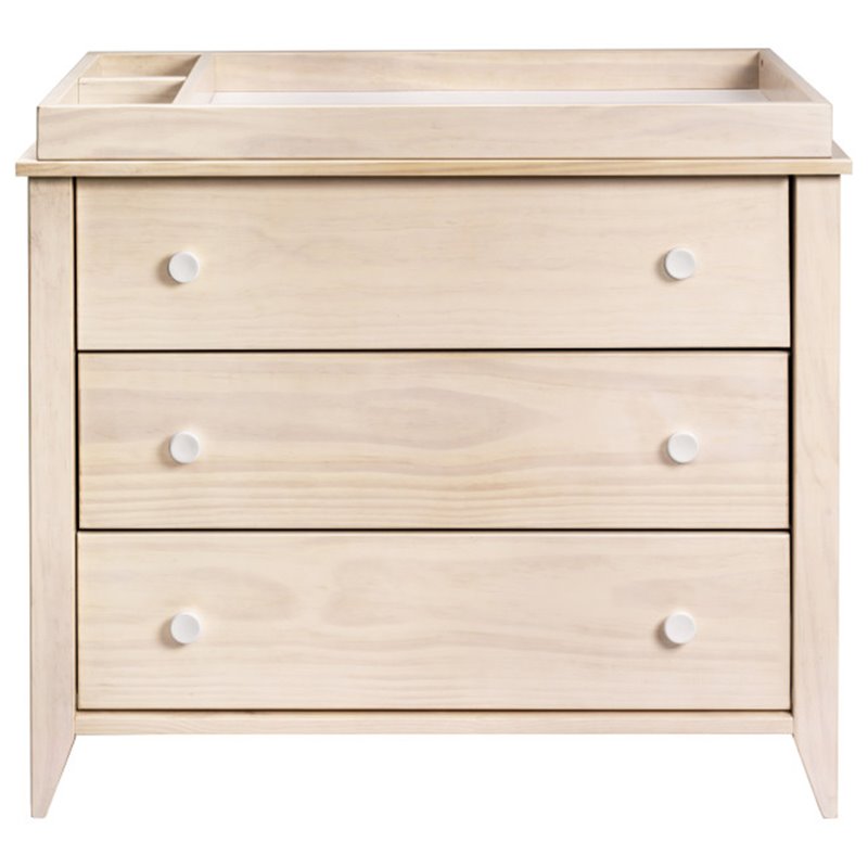 Babyletto Sprout 3 Drawer Dresser with Removable Changing Tray in Natural