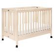 Babyletto Maki Full Portable Crib with Toddler Bed Conversion Kit in Natural