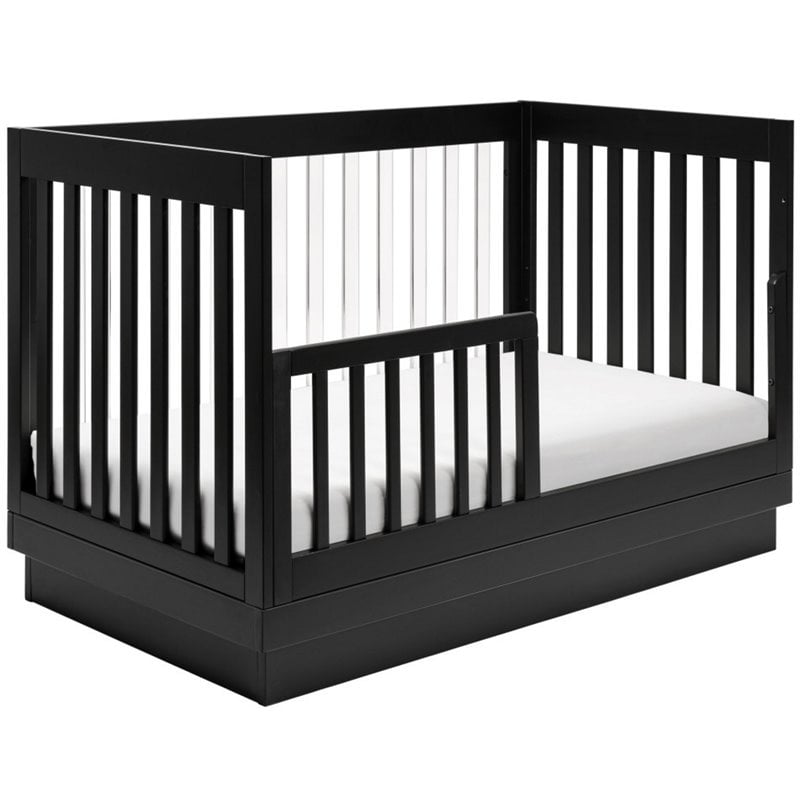 Babyletto Harlow 3-in-1 Convertible Crib with Toddler Bed Conversion Kit - Black